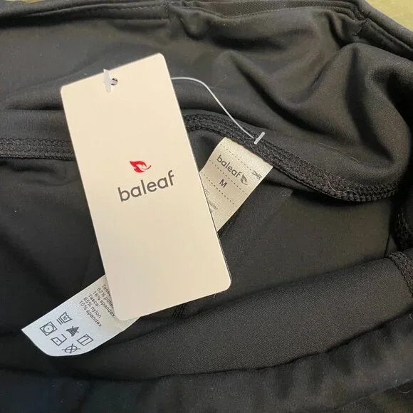 NWT- Baleaf Black workout Bermuda Shorts - Picture 4 of 7